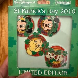 St Patrick’s Day 2010 Disney World Pin Collection